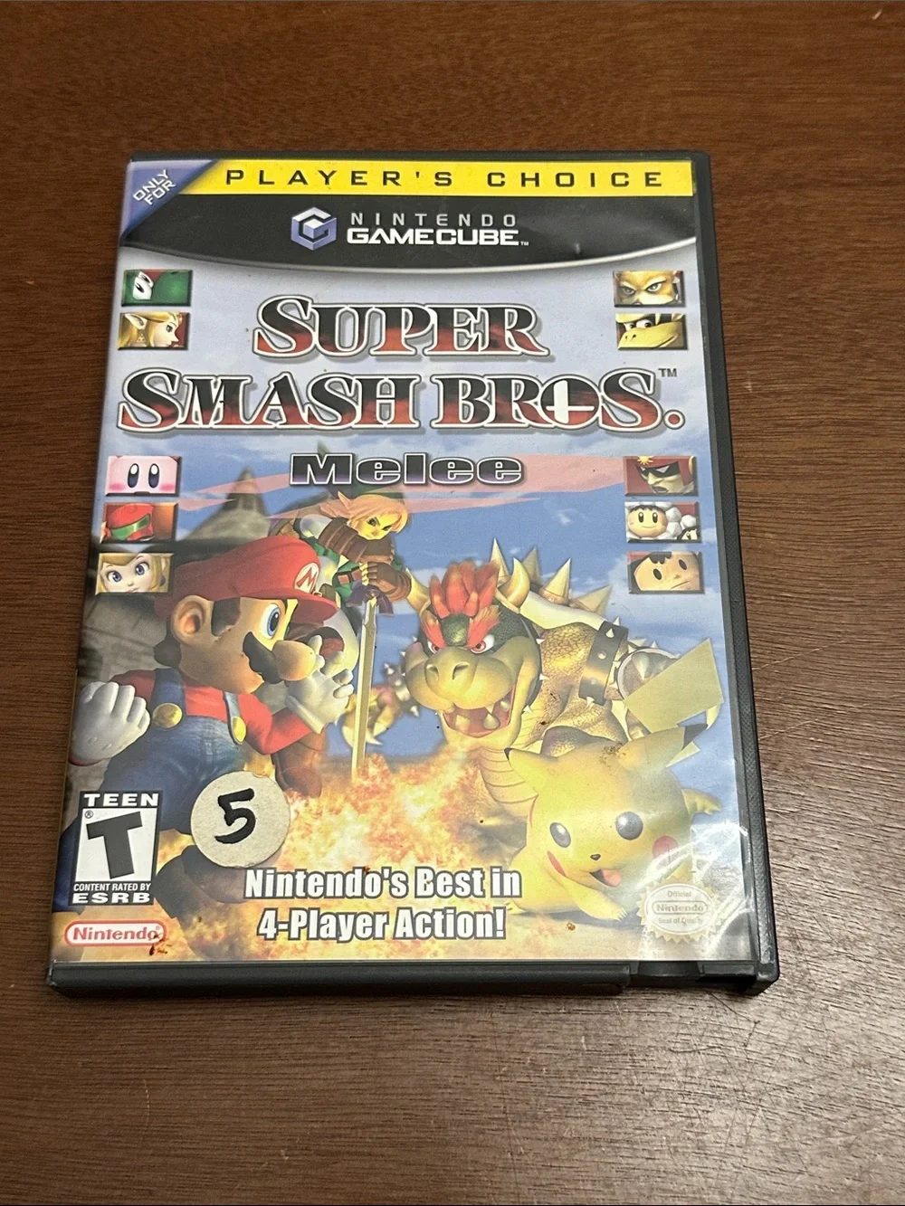 Nintendo GameCube Super Smash Bros. Melee Complete Case Manual & Game